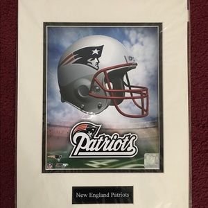 New England Patriots logo wall photo
